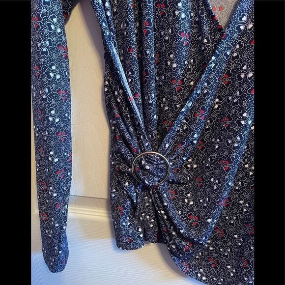 Michael Michael Kors heart blouse sz XS - Picture 2 of 5